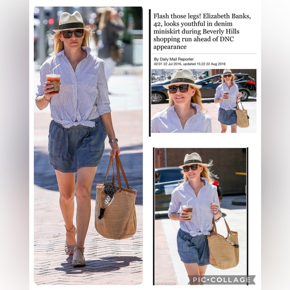 New! Stella & Dot Large Straw Tassel Riviera Tote Woven Boho Western Accent Bag - Picture 10 of 10